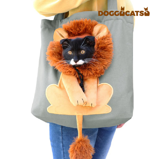 The DOGGOCATSO™ Lion-shape Cat Shoulder Bag
