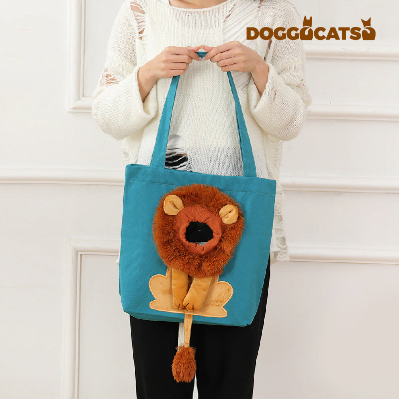 The DOGGOCATSO™ Lion-shape Cat Shoulder Bag