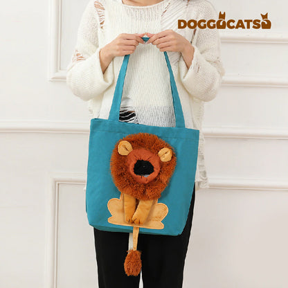 The DOGGOCATSO™ Lion-shape Cat Shoulder Bag