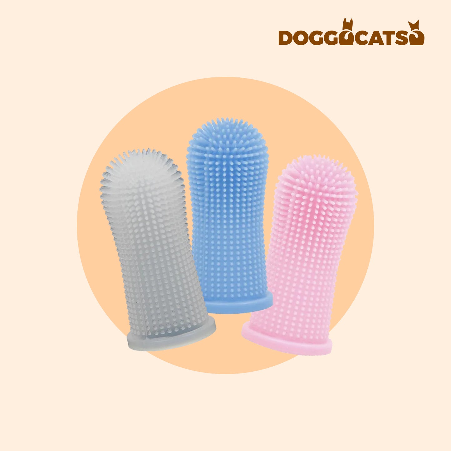 The DOGGOCATSO™ Soft Pet Finger Toothbrush